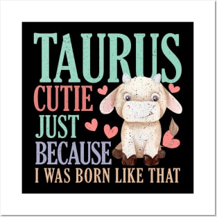 Zodiac Taurus - Funny Taurus Astrology Horoscope Taurus Girl Posters and Art